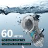60-метровый невидимый водонепроницаемый чехол для камеры, водонепроницаемый корпус для дайвинга, бесшовный подводный защитный чехол, аксессуары для панорамной камеры
