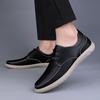 Classic Men Leather Shoes Spring Autumn New Trendy All-match Platform Casual Shoes Loafers British Leather Sneakers Flats Shoes