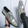 Новая Модная Зеркальная Обувь Платья Для Мужчин Зеленый Черный Слипоны Вечеринка Монки Лоферы Формальная Социальная Челси Свадебная Обувь