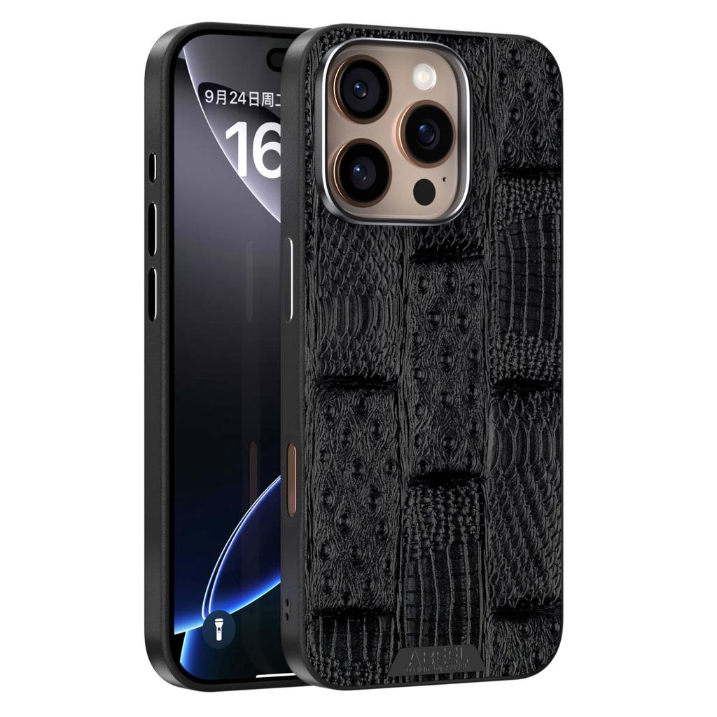 ABEEL For iPhone 16 Pro Case Compatible with MagSafe Beast Texture Micro-Embossing Back Cover