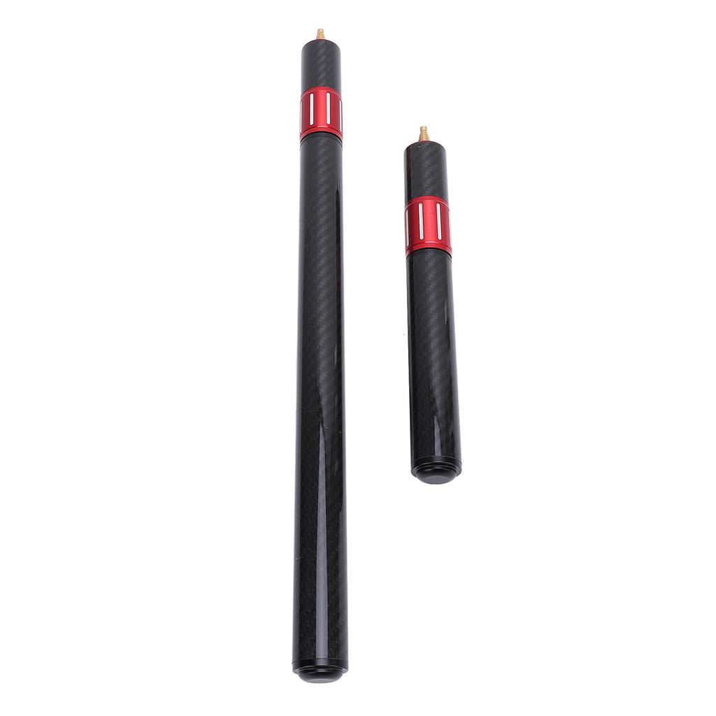 2PCS Pool Cue Extension Retractable Snooker Cue Extender Carbon Fiber Aluminum Alloy Billiard Accessory