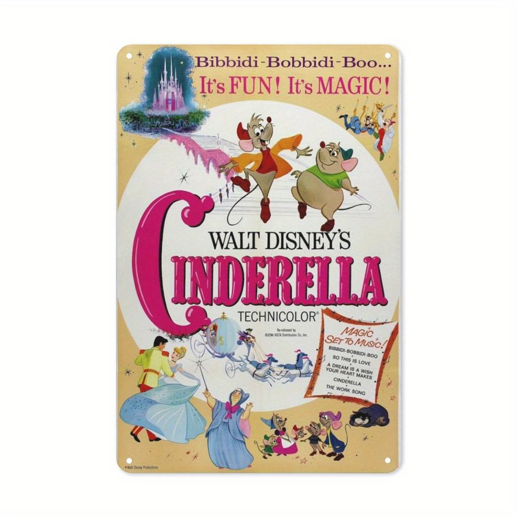 Miniso Мир анимации Диснея Металлическая табличка Декор Настенный декор Искусство Настенная роспись Украшение комнаты Декор Ретро Металлическая табличка Тарелка Бар Постеры