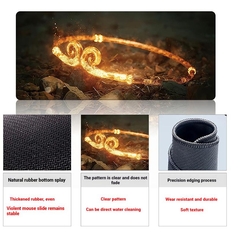 Черный коврик для мыши Myth Wukong для компьютерной игры, коврик для ноутбука, черный коврик для клавиатуры Myth Wukong, коврик для офисного стола, компьютерный коврик