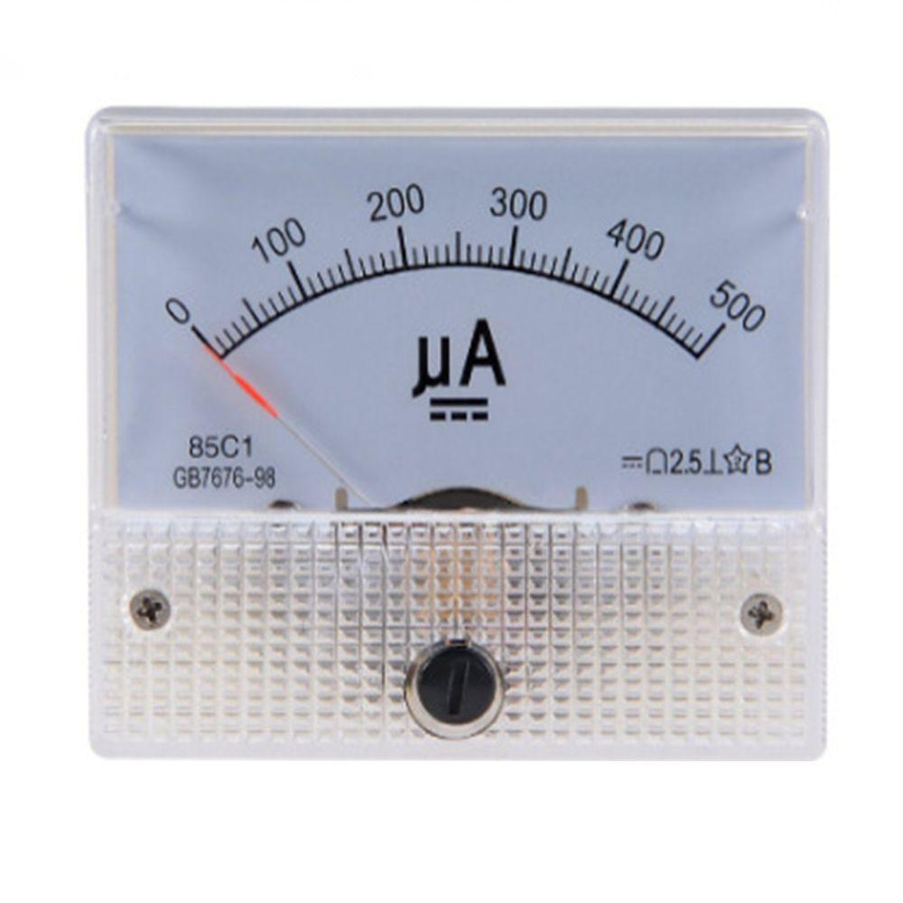 Амперметры 100 мкА/500 мкА/1 мА Амперметр 85C1 Аналоговый панельный измеритель Аналоговый панельный амперметр Миллиамперметр