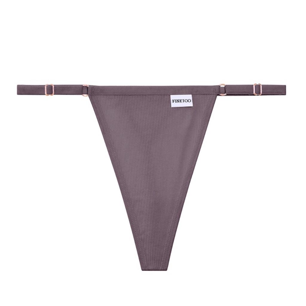 FINETOO Thong For Women Adjustable Panties Sexy Underwear