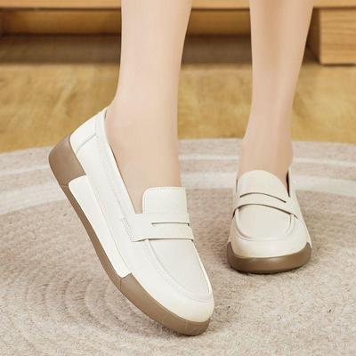 Женские лоферы из натуральной кожи, легкие, в британском стиле, слипоны, на мягкой подошве, коллекция весна/лето 2025.