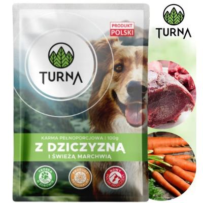 Turna Wet Dog Food with Venison and Fresh Carrots 100g