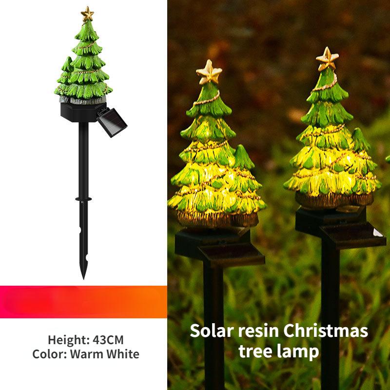 Солнечная уличная водонепроницаемая светодиодная рождественская елка, Санта-Клаус, наземный фонарь в виде снеговика, ландшафтное освещение во дворе, рождественское солнце