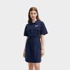 Fila Original Series Fashion Comfortable Loose Woven Breathable Short Sleeve Dress Women Dresses F11W429302FDB