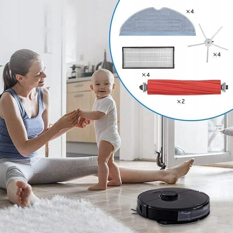 Rosfix Komplet 11w1 do Roborock S7 S7 MaxV Ultra – Szczotki, Filtry HEPA, Mop Sonic | Zmywalne Filtry | Miotełka Czyszcząca