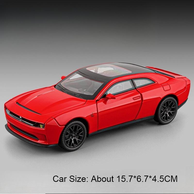 1:Модель автомобиля-игрушка Firebird Hellcat в масштабе 32, металлическая литая, со звуком и светом, модели с амортизаторами, коллекция, подарок для детей