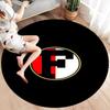Feyenoord Round Area Rug,Carpet Rug for Living Room Bedroom Sofa Playroom Decor,Non-slip Floor Mat