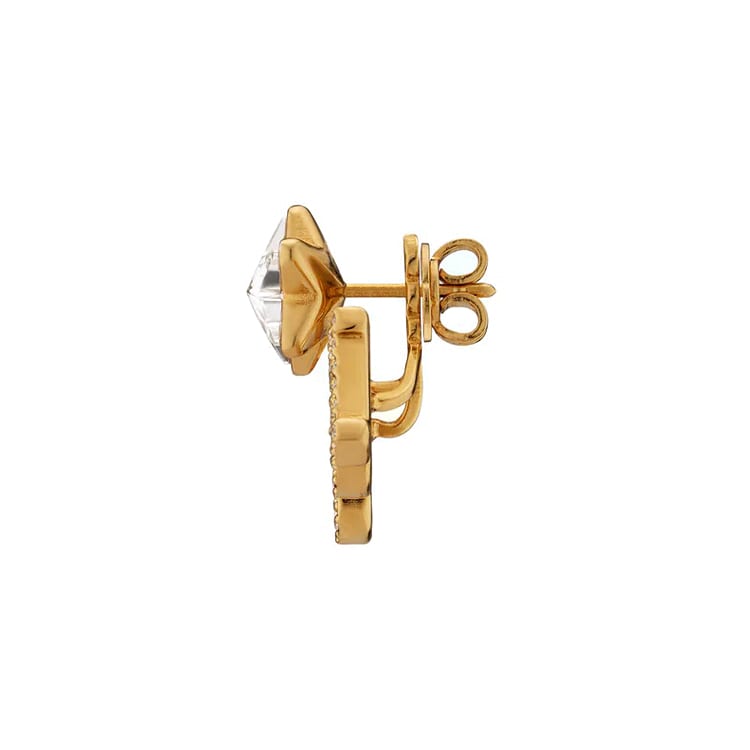 GUCCI Crystal-embellished Logo Earring 679057-J1D50-8031