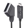 Кабель-переходник SCART на HDMI-совместимый Видео Аудио Конвертер Адаптер Scart в HDMI Выход Поддержка 720P/1080P Переключатель для HDTV DVD