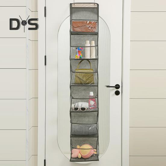 Подвесной органайзер для хранения вещей, прочный, выдерживающий большую нагрузку, с большой вместимостью, простой монтаж, многоцелевой держатель для хранения с металлическими крючками
