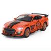 1:32 Scale Ford Mustang Shelby GT500 Alloy Pull Back Diecast Model Car with Sound and Light, Mini Simulation Vehicles Toys for Kids Young Peoples