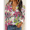 Women 2026 Long Sleeve Shirt Fashion Abstract Dot Printing Blouse Elegant Graphic Casual Daily Wear Spring Autumn Blouse Tops