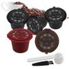 Coffee Filter For Nespresso Reusable Coffee Capsules Cup Coffeeware With Spoon Brush