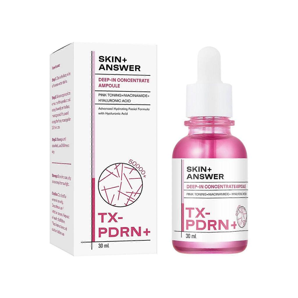 PDRN + Tranexamic Acid Serum, Pink Toning Skin Booster, Niacinamide & Hyaluronic Acid, for Glass Skin, Skin Care