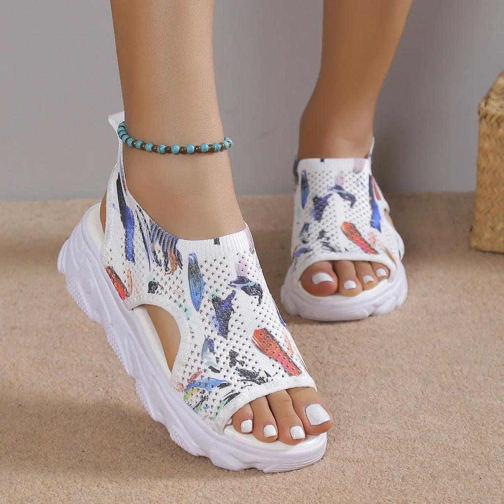 Large Size Sports Sandals Women 2025 Casual Platform Shoes Thick-Soled Sandalias Open Toe Beach Shoes for Women Zapatos Mujer