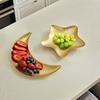 Retro Moon-decorated Drag Plate, Iron Star-shaped Plate, Snack Plate, Dessert Plate, Living Room Plate