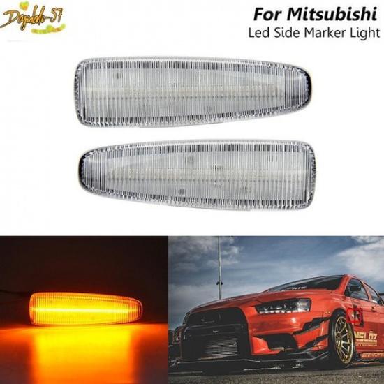 2pcs Fender Lamp Side Marker Signal Lights For Mitsubishi Lancer Outlander Sport