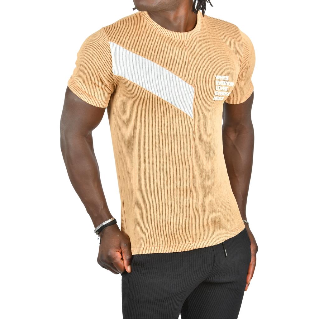 Облегающая трикотажная футболка DeepSEA из лайкры с круглым вырезом 2403230