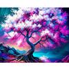 Frame Tree Diy Painting By Numbers Kits For Adults Beginner Landscape Picture With Numbers For Home Decors Gift 40x50cm