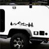 100cm Waterproof PET Camper  Car Decor Car Sticker Auto Decal Tree Mountain