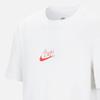 Nike Футболка С Принтом Логотипа Свободного Кроя Детские Топы Белый HJ3962100