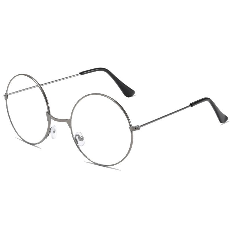 Retro Round Frame Glasses Men's Myopia Plain Glasses Frame Women's Round Flat Glasses Korean Version Tide Eye Frame Frame Student