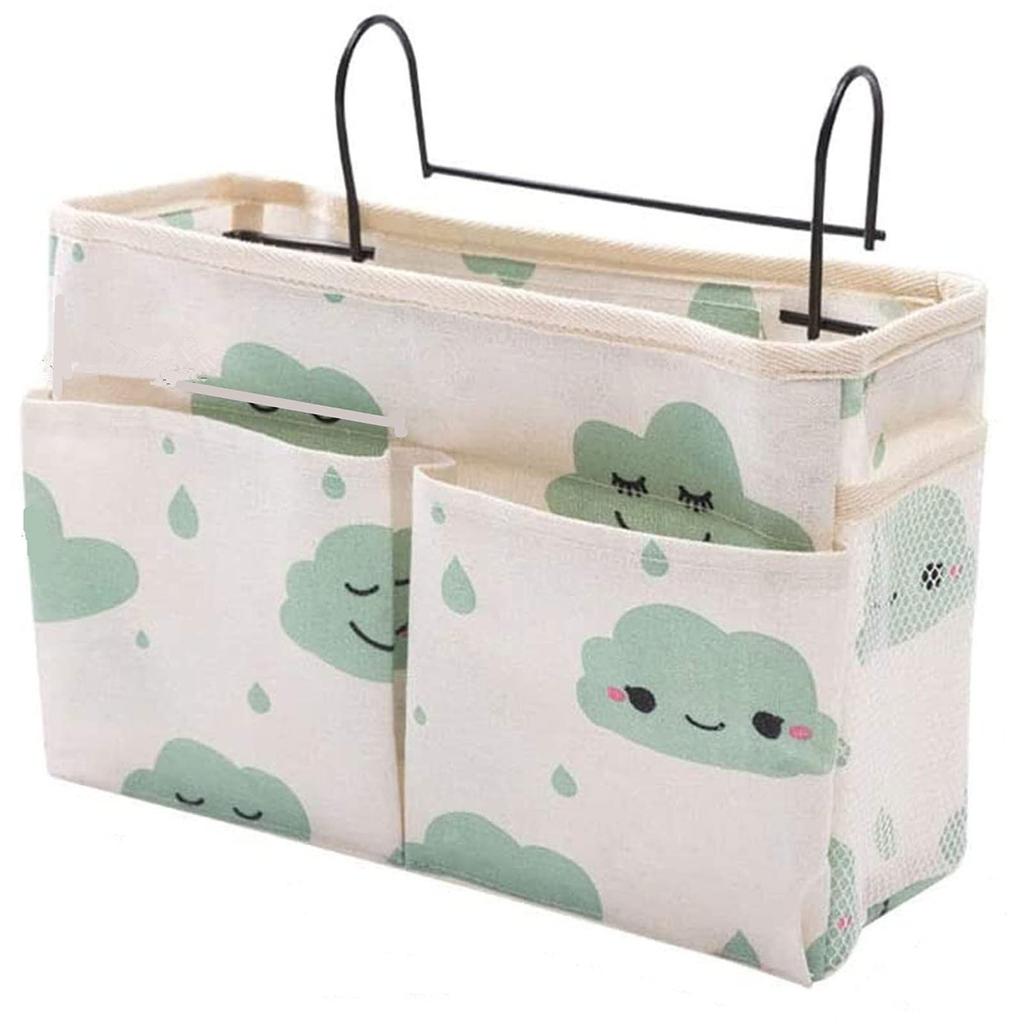 Кровать-мешок с проволочным каркасом, органайзер для кровати, подвесная сумка для двухъярусной кровати, сумка для хранения книг, журналов, наушников