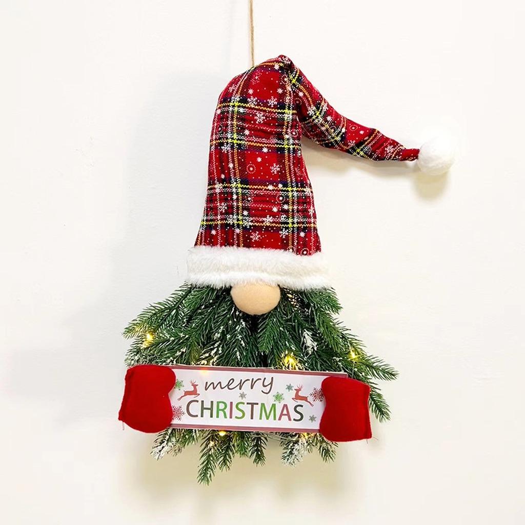 Led Lighted Christmas Hanging Ornament Warm Led Lighted Faceless Gnome Christmas Hanging Ornament Front Door Christmas Decor