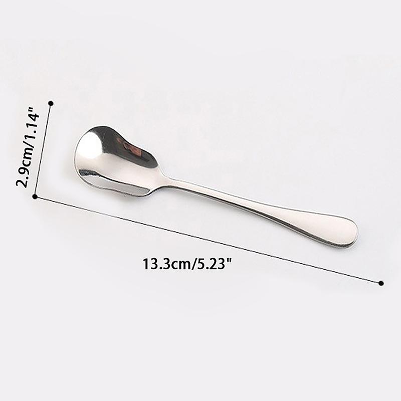 Нержавеющая сталь, круглая ложка с большой головкой, чистая, красная, золотистая, для ужина, с длинной ручкой, десертные ложки для перемешивания, кухонные аксессуары, гаджеты