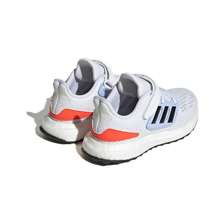 Adidas Pureboost 22 Fabric Comfortable Sports Durable Low-Top Kids Running Shoes Kids Running Shoes White Blue GZ2601