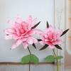 45/60cm Artificial Magnolia Flower Pink Fake Flowers Head New PE Foam Flower Photographic Props