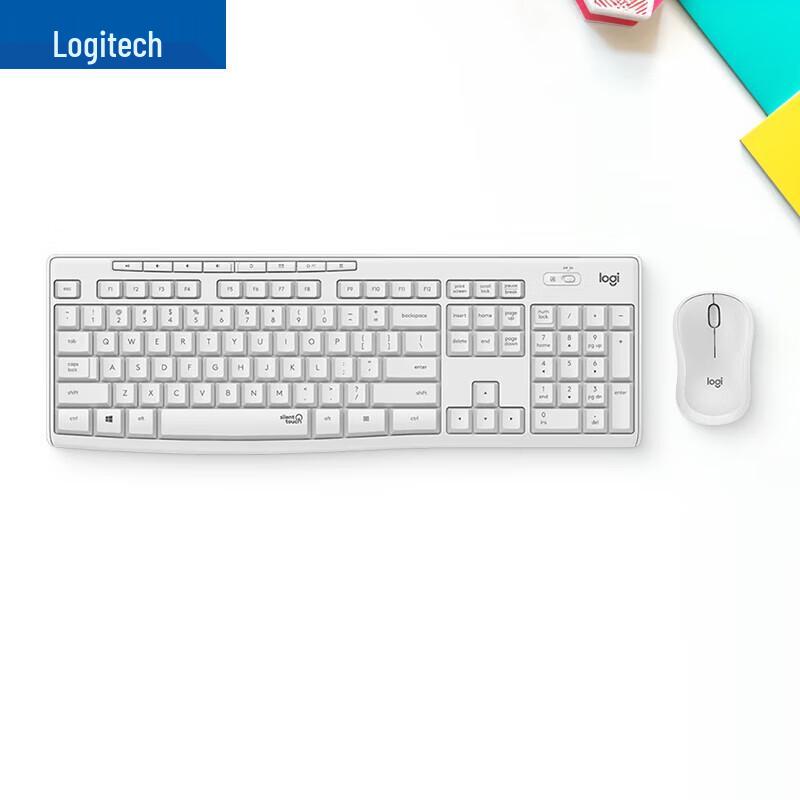 Беспроводной полноразмерный комплект клавиатуры и мыши Logitech MK295