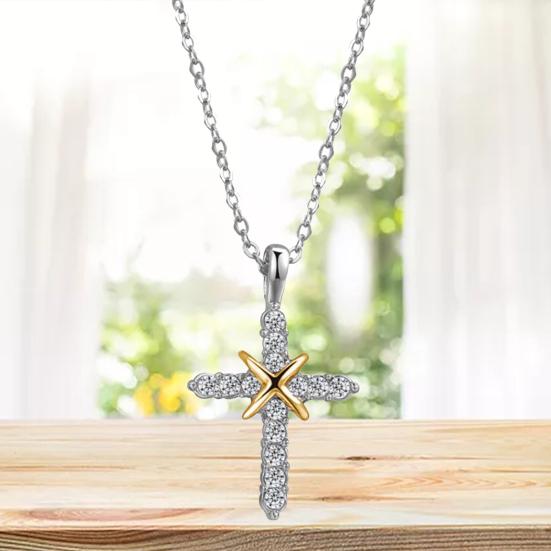 Women's Necklace Shiny Cubic Zirconia Pendant Necklace Birthday Anniversary Jewelry Gift for Girlfriend Teen Girls