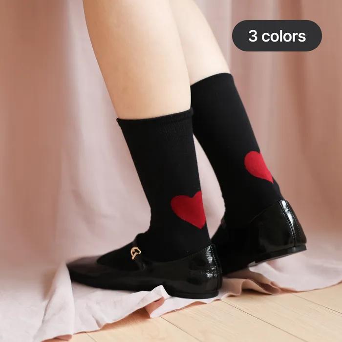 Носки с большим сердцем (3colors)
