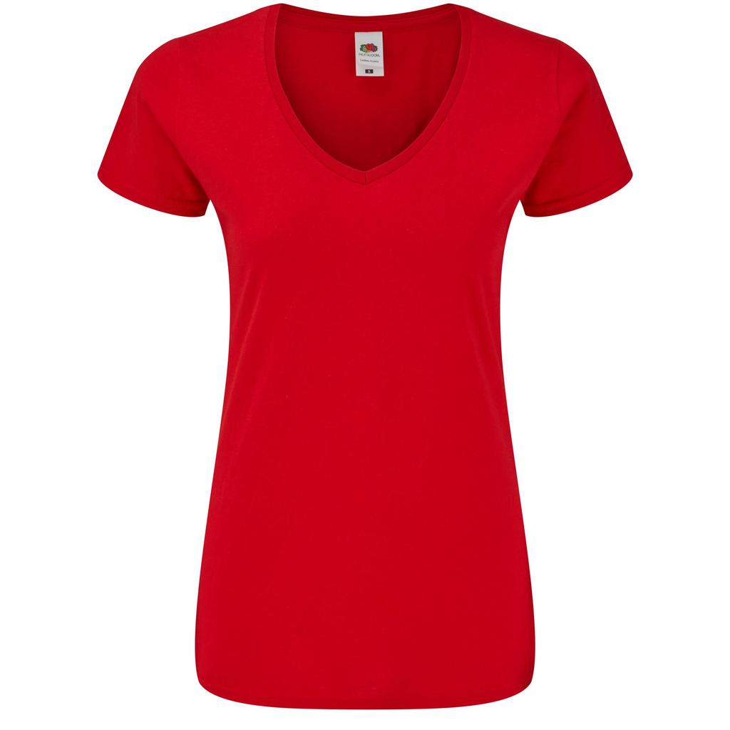 Fruit of the Loom Womens/Ladies Iconic 150 V Neck T-Shirt