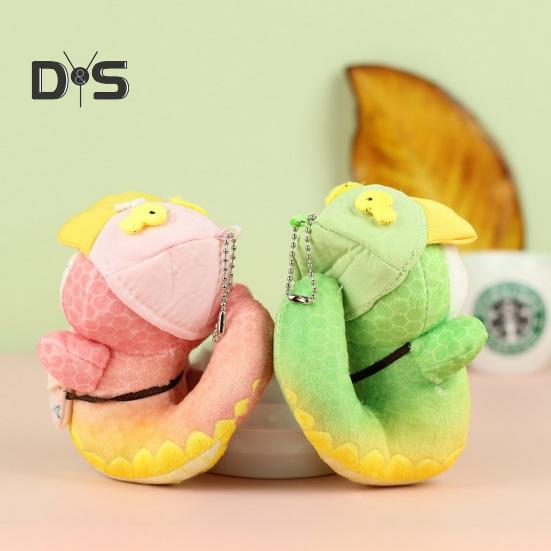 Мягкая игрушка-подвеска в виде змеи, брелок, симпатичная мягкая игрушка в виде змеи, талисман 2025 года, кукла-талисман для весеннего фестиваля, декор стола, подарок