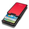 NEW RFID Blocking Sliding Wallet Card Holder Plastic Card Money Purse Carbon Fiber Black Cards Boxs Minimalism ID Credit Card Holders Card Cases