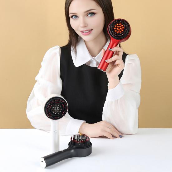 Scalp Massager with Red Light Electric Hair Growth Comb Waterproof 3 Speed Vibration