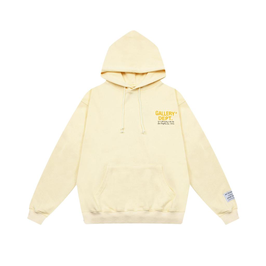 GALLERY DEPT niche beauty tide painted car print high street pure cotton terry couple hoodie sweater tide