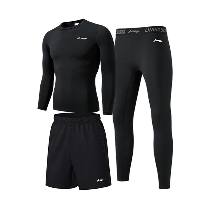 Фитнес-комплекты Li Ning Унисекс С круглым вырезом Средняя посадка LNXMX033