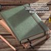 A5 Business Leather Notebook, Student Diary, Travel Journal, with Strap Design, Notepad, Horizontal Line/grid Inner Page
