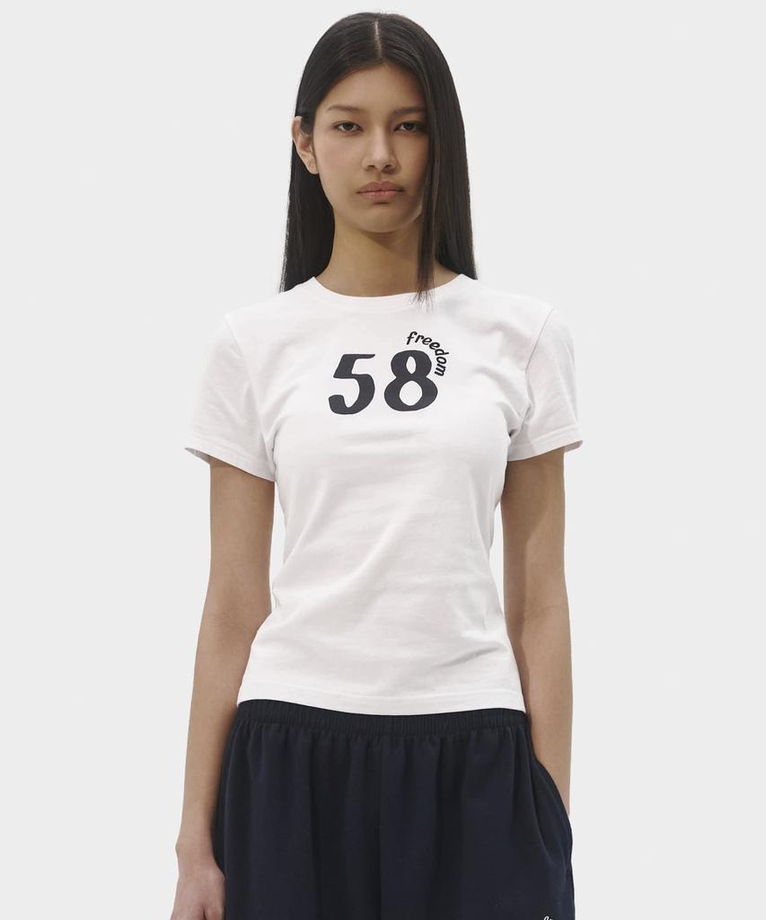 TAKEASY Women'S No. 58 Logo Short Sleeve (White)