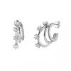 CRMYA Gold color Stud Earrings For Women Vintage Color CZ Zircon Piercing Women's Earrings Trend Jewelry