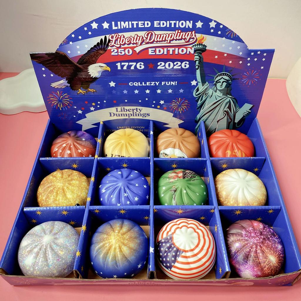 New Usa 250th Anniversary Limited Edition American Independence Day Stress Relief Dumpling Squeeze Toy for Kids Adults