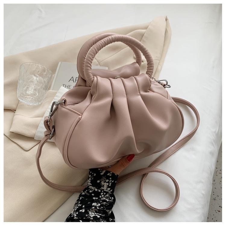 Vintage Pleated Bag Cloud Underarm Bag Hand Bag Single Shoulder Crossbody Bag